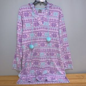 Warm sleep shirt nightgown